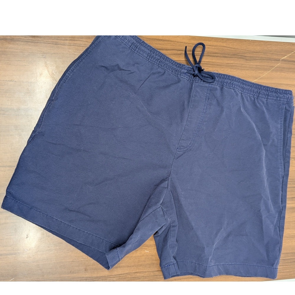 Vineyard Vines OTG On-The-Go Shorts Mens XL Navy Blue Elastic Waist 7" Inseam